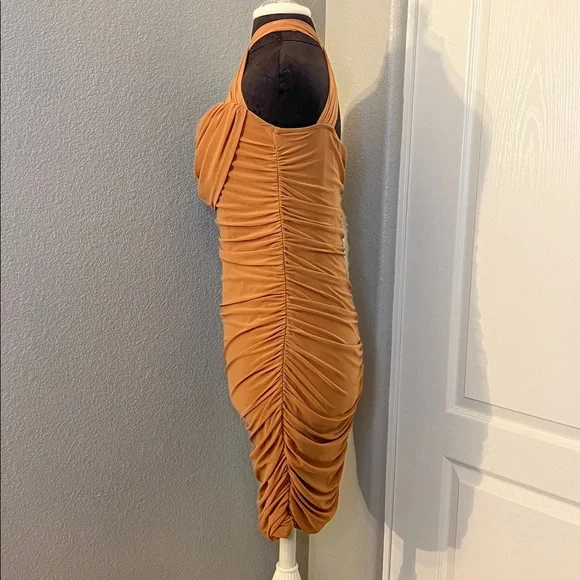 PRETTYGARDEN Summer Off Shoulder Ruched Mesh Cocktail Bodycon Mini Dress Large - Picture 6 of 13